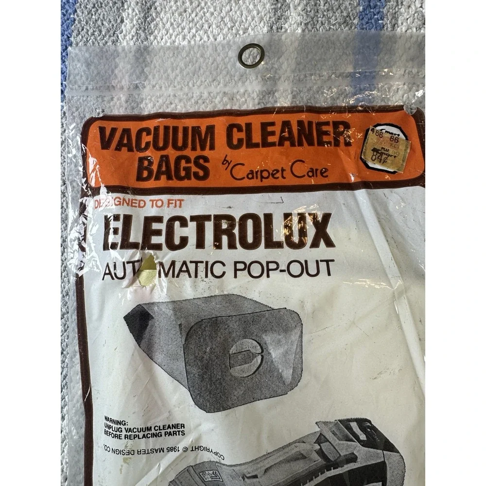 Vintage Electrolux Vacuum Cleaner Bags Automatic Pop-Out‎ 4 Pack Carpet Care